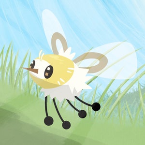 Cutiefly — Pokemon A5 Art Print 350gsm