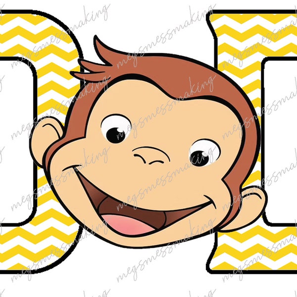 Birthday Shirts- Curious George- Father- Dad-  Digital Image Instant Download, PNG, Sublimation Graphics -10010