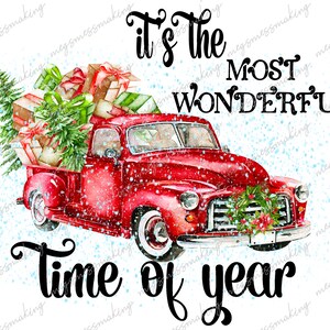 Het is de mooiste tijd van het jaar- Kerstmis- Feestdagen- Digitale Afbeelding Instant Download, PNG, Sublimatie Graphics -95284