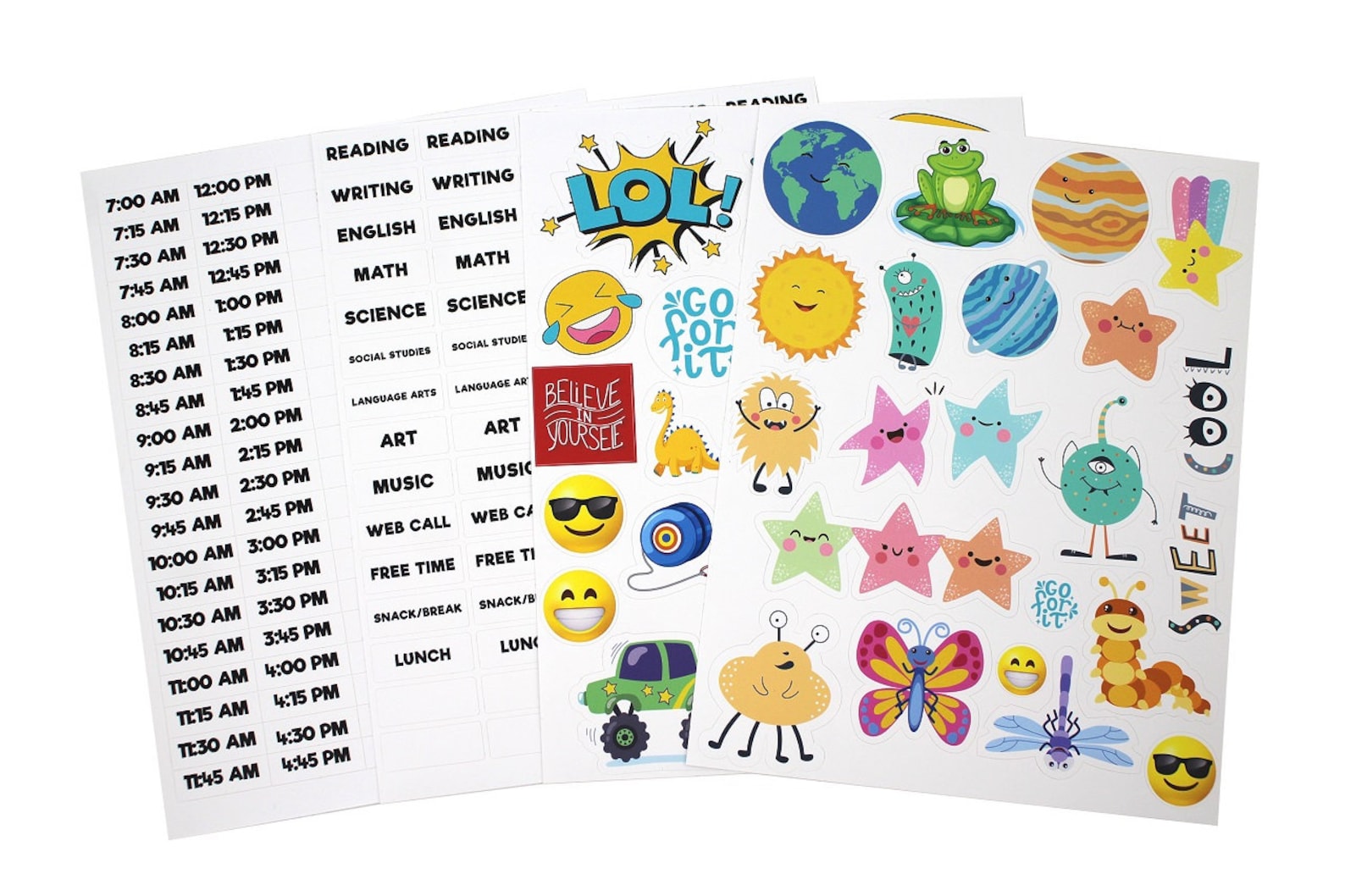 Whiteboards Schedule Stickers Website Stickers and Etsy