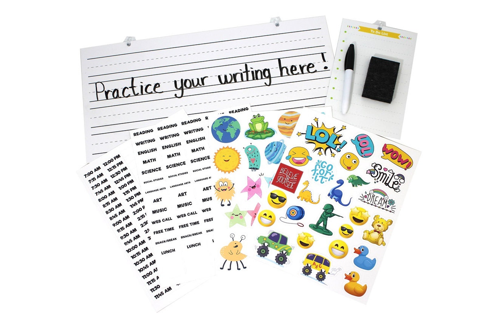 Whiteboards Schedule Stickers site Stickers and Etsy