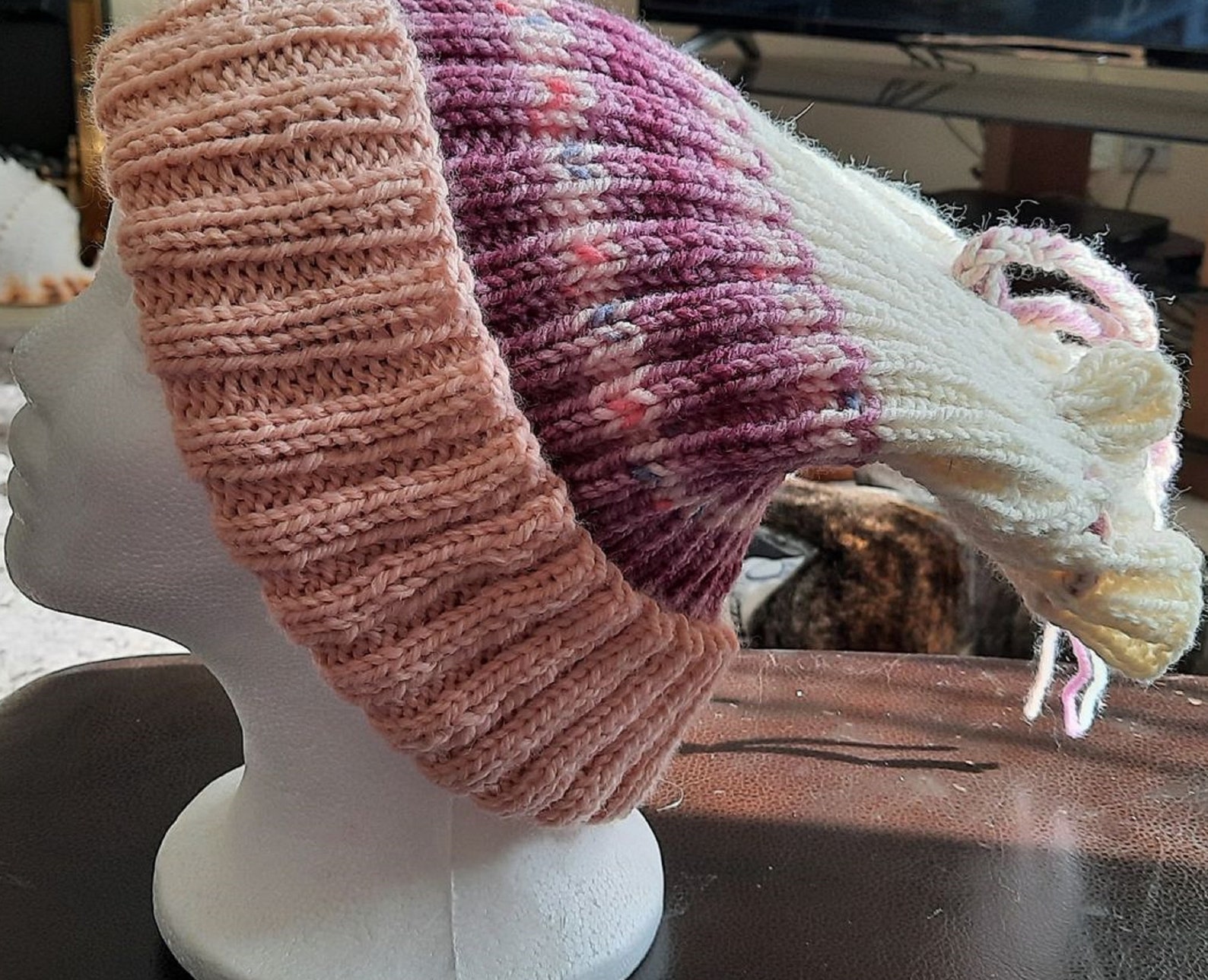 Hand Knitted Dreadlock Tube/Hat with Tie Etsy