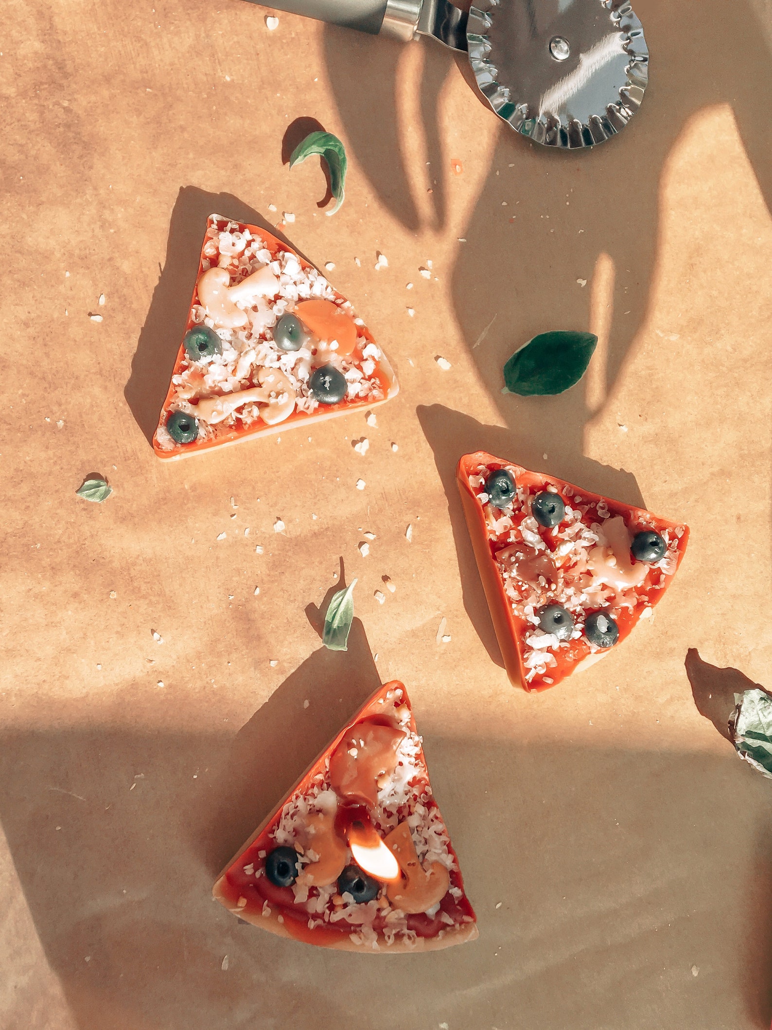 6 piece of Pizza Candle for Pizza Lovers Unique Design Etsy