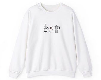 Coffee Snob Sweatshirt - French Press - Chemex - Moka Pot - Gift for Coffee Lover