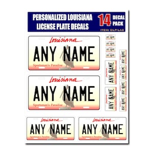 Louisiana License Plate Stickers Cajuns Louisiana License Plate Sticker – Sentinel Supply