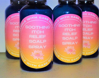 Soothing Itch Relief Scalp Spray: Tea Tree & Peppermint Oil (4 oz)