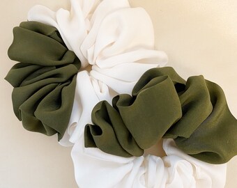 Pure soie italienne SCRUNCHIE // FAIT MAIN. Accessoires capillaires/ Made in Italy.