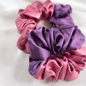 Hair accessories/ SCRUNCHIE / in Italian pure silk. / Handmade. image 2