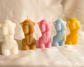 Scented Female Torso Candle | Hand-Poured Body Figure Candle