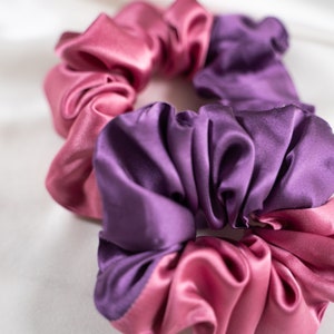 Hair accessories/ SCRUNCHIE / in Italian pure silk. / Handmade. image 3