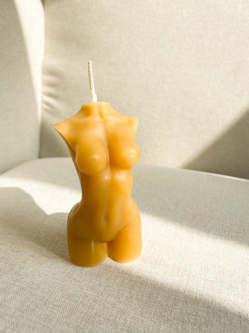 BODY CANDLE| Female body torso candle| candele colourful body candle hand poured candle scented female body figure candle