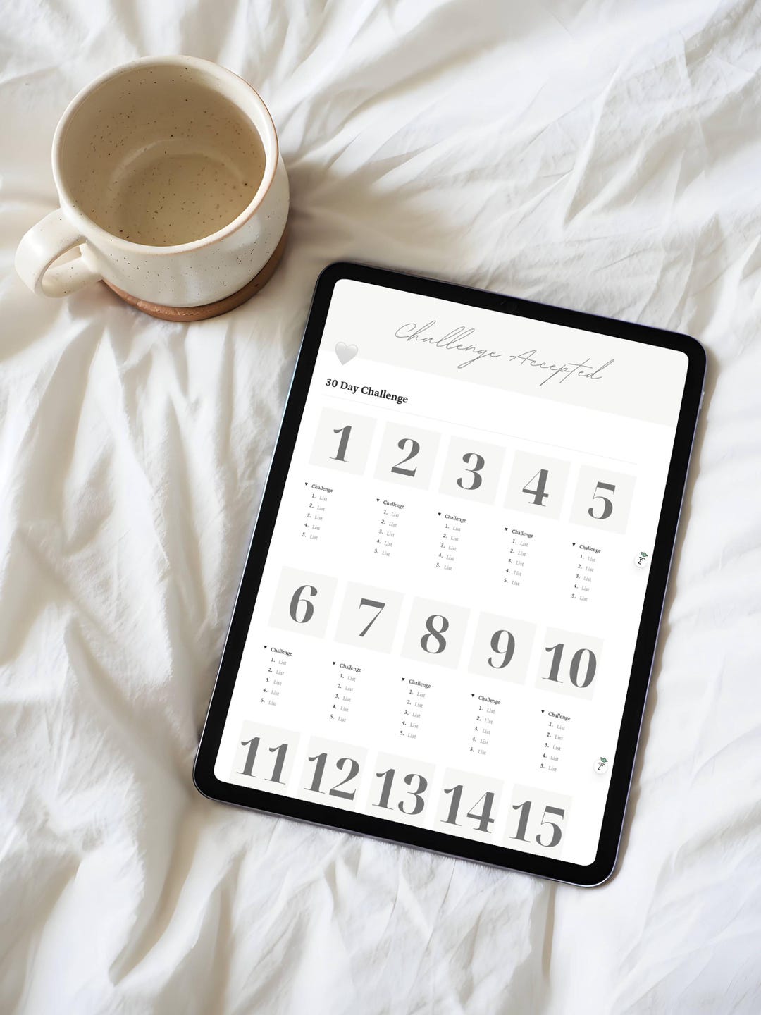 30 Day Challenge Notion Template | Habit Tracker, Goal Planner (digital ...