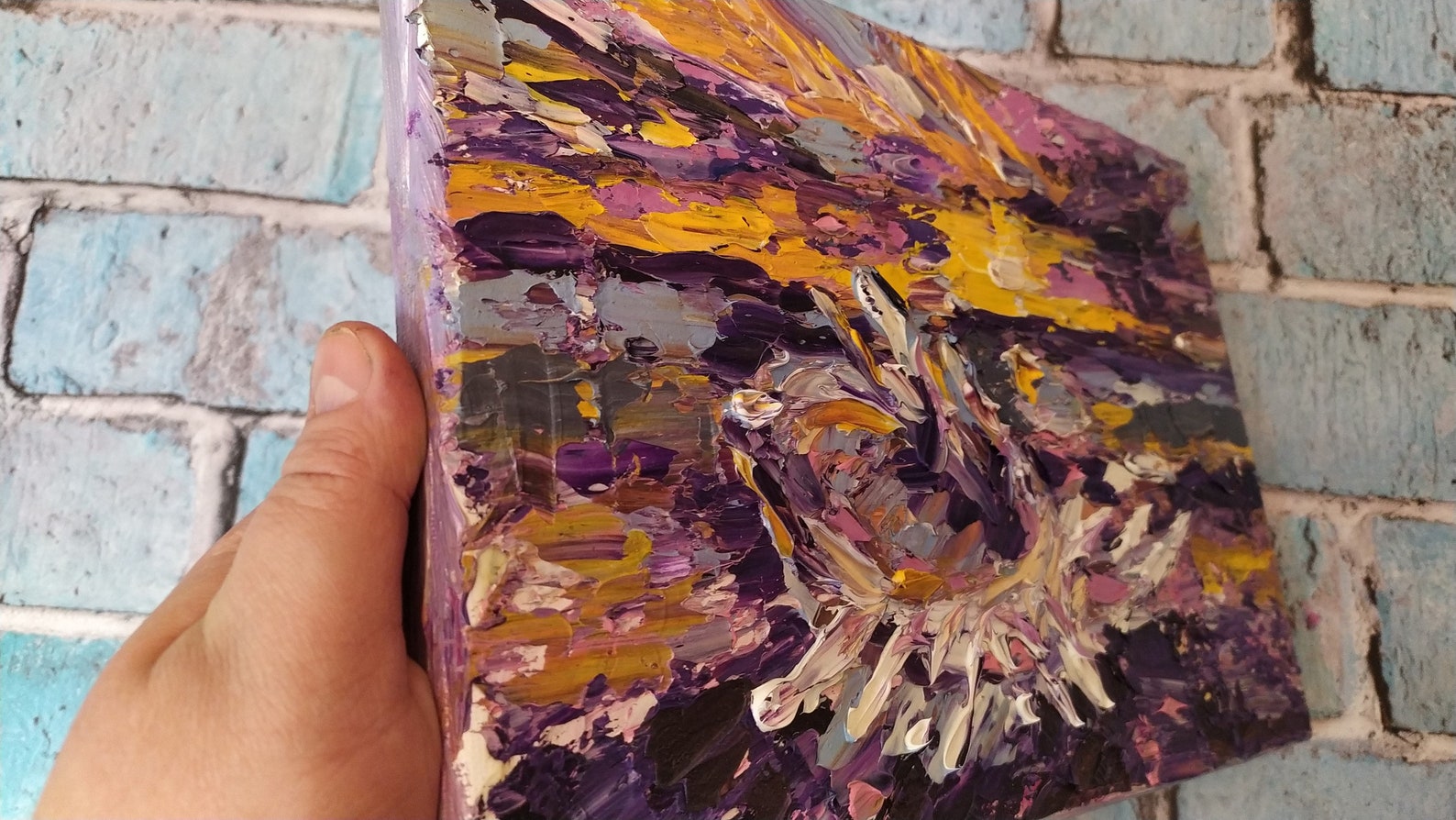 Original Art 3d Wall Art Oil Painting on Canvas California Etsy