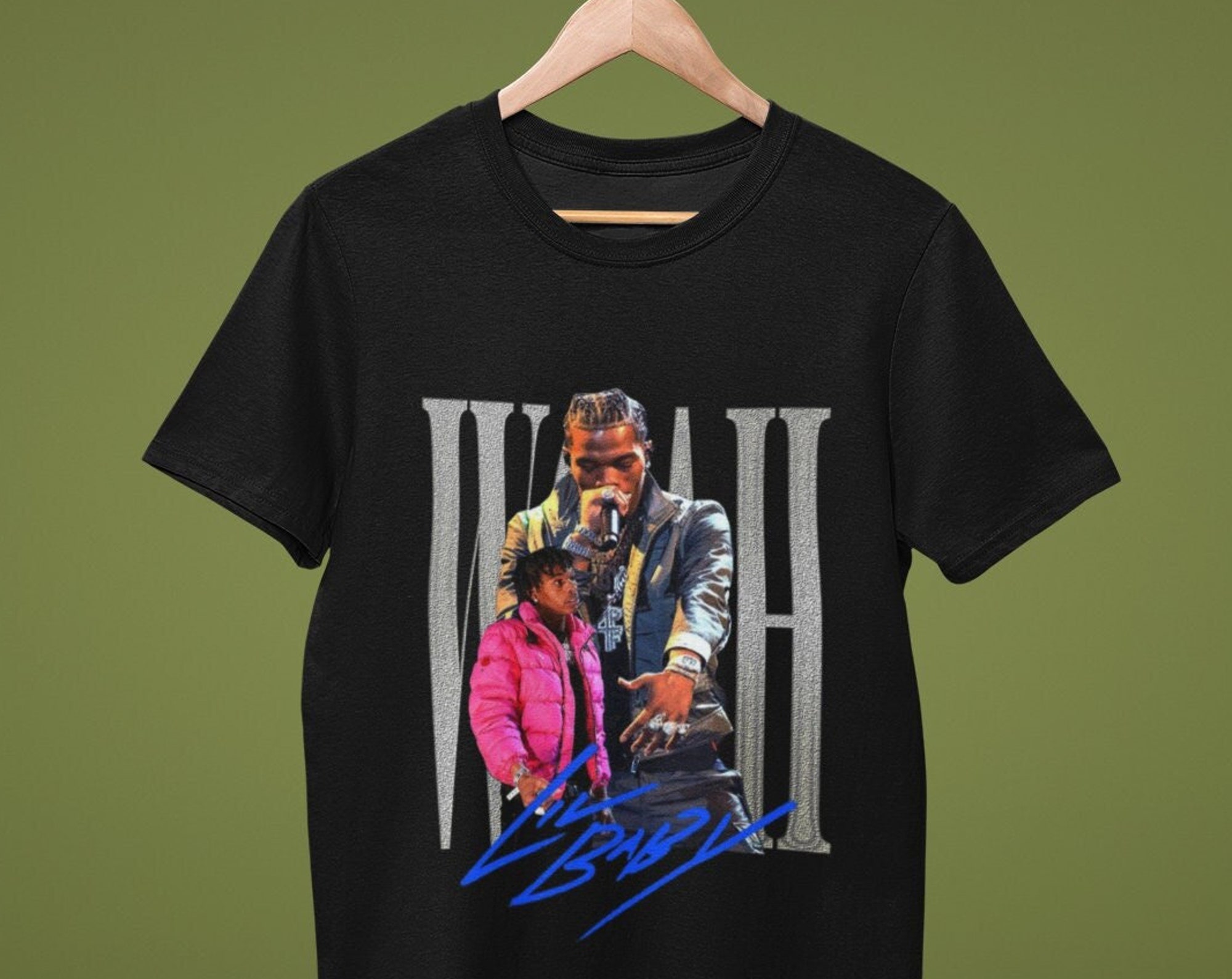 Discover Vintage Lil Baby Shirt-90s Retro Rapper Vintage Singer T-shirt