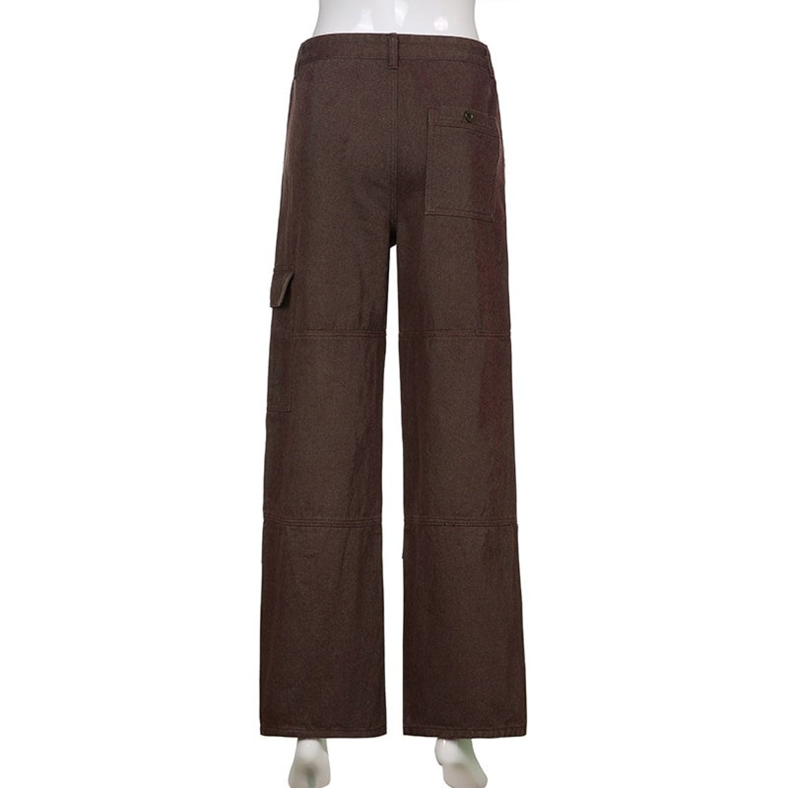 Y2K Fashion Pockets Brown Cargo Pants & High Waisted Pants Etsy