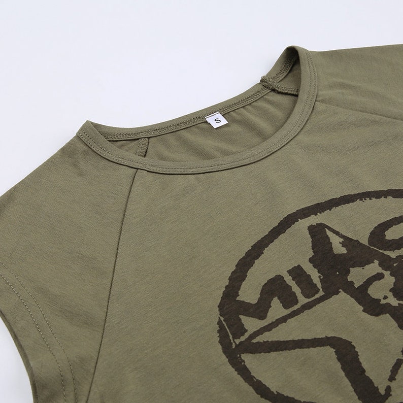 Army Green Tank Crop Top Y2k Fairy Grunge & Alt Clothing Etsy