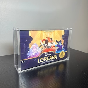 Display Case for Disney Lorcana Booster Box, Acrylic Display Box, Collector Booster Box with Easy Magnetic Lid,
