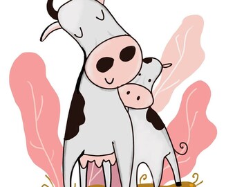 cow print baby items