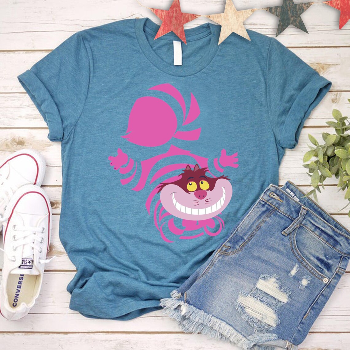 Cheshire The Cat TShirt Smiling Cheshire Cat Shirt Cheshire Etsy