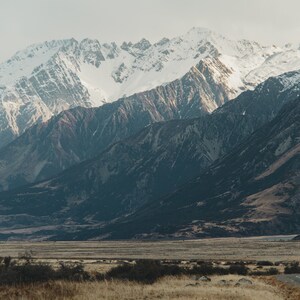 New Zealand  Mountain Landscape Photo Print Wall Art High Quality Colour Decor 16x23