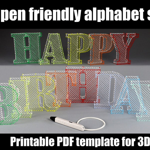 Five Animals for Beginners Printable Tutorial 3d Pen Template Etsy