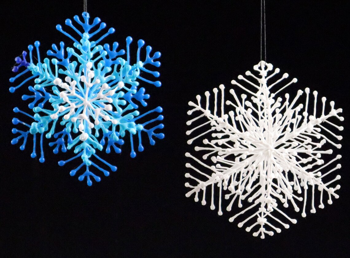 Snowflake Patterns Printable Pdf Templates for 3d Pen Etsy