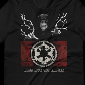 Long Live the Empire T-Shirt | Star Wars Inspired Imperial Shirt | Galactic Empire Graphic Tee | Darth Sidious Lightning Shirt