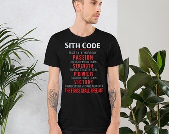 Sith-code T-shirt | Star Wars Dark Side-kleding