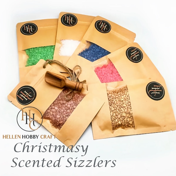 Christmasy scented Simmering Granules, pick your favorite sizzlers scent from the list