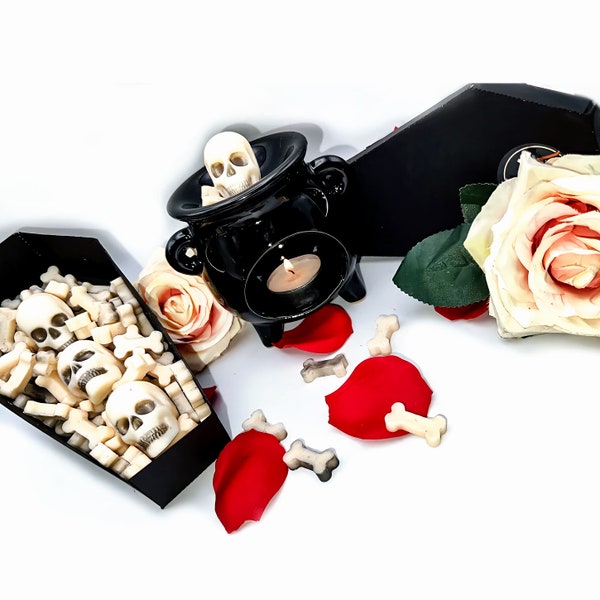 Coffin Wax Melts Gift Box and Cauldron Burner