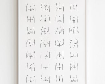 Butt Art, DIGITAL DOWNLOAD, Nice bum, Funny bathroom signs, Self love, Sexy butt, Funny butt art, Body positive art, Feminist print