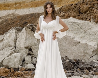 Grecian wedding dress, Grecian goddess dress, Boho wedding dress, Bridal gown, Boho bridal gown, Bohemian wedding, Dress for wedding