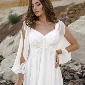 Grecian wedding dress, Grecian goddess dress, Boho wedding dress, Bridal gown, Boho bridal gown, Bohemian wedding, Dress for wedding image 2