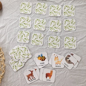 Animal memory game