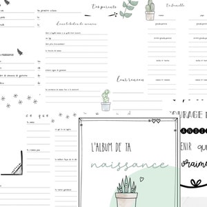 Baby Scrapbook | Birth album | Childhood memory book | Baby Book | Birth book | baby memories