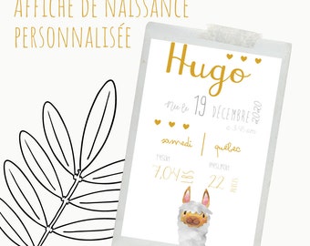 Personalized birth poster