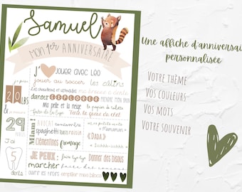 cartel de cumpleaños personalizado
