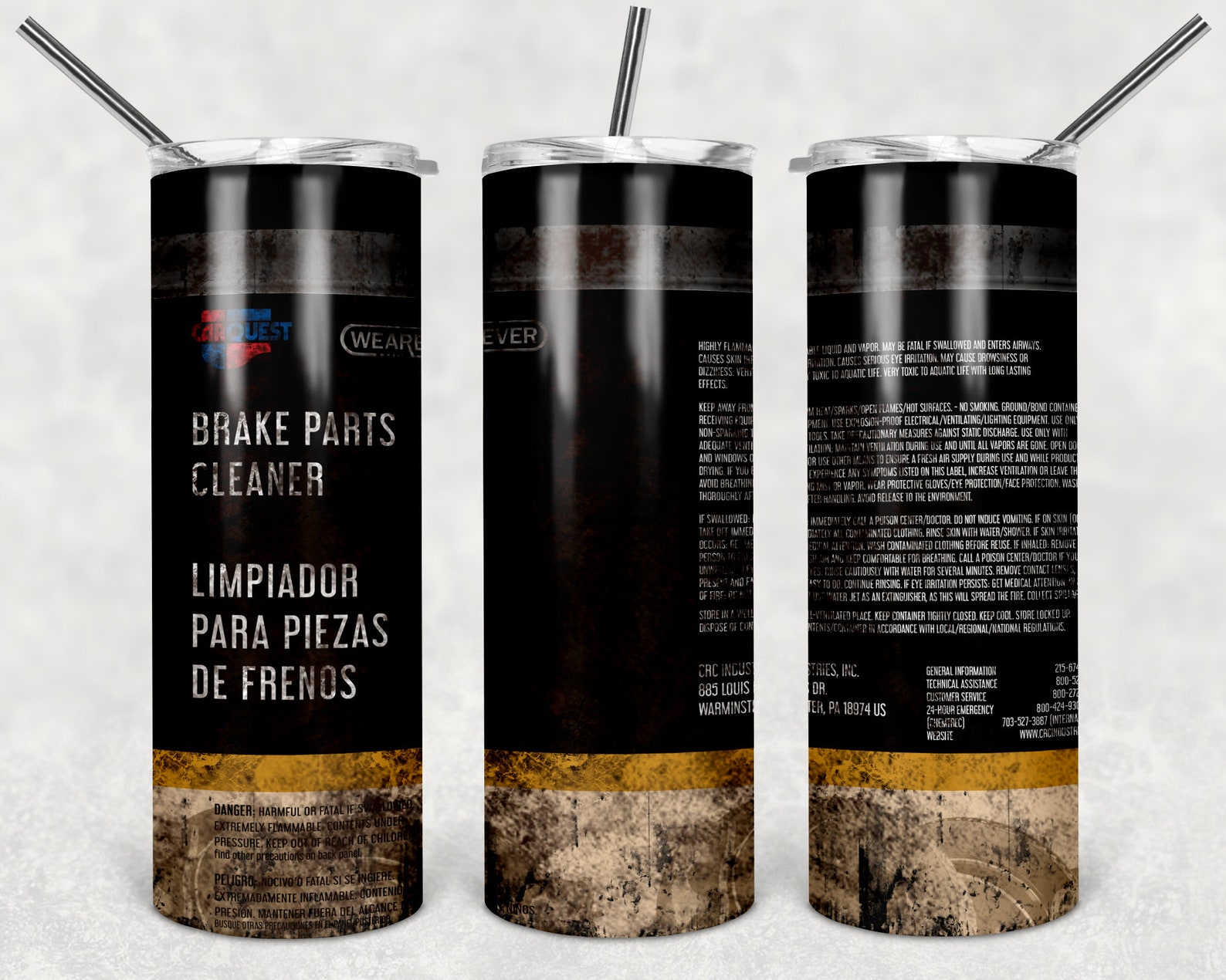 Carquest Brake Parts Cleaner 20oz Skinny Straight & Tapered Etsy