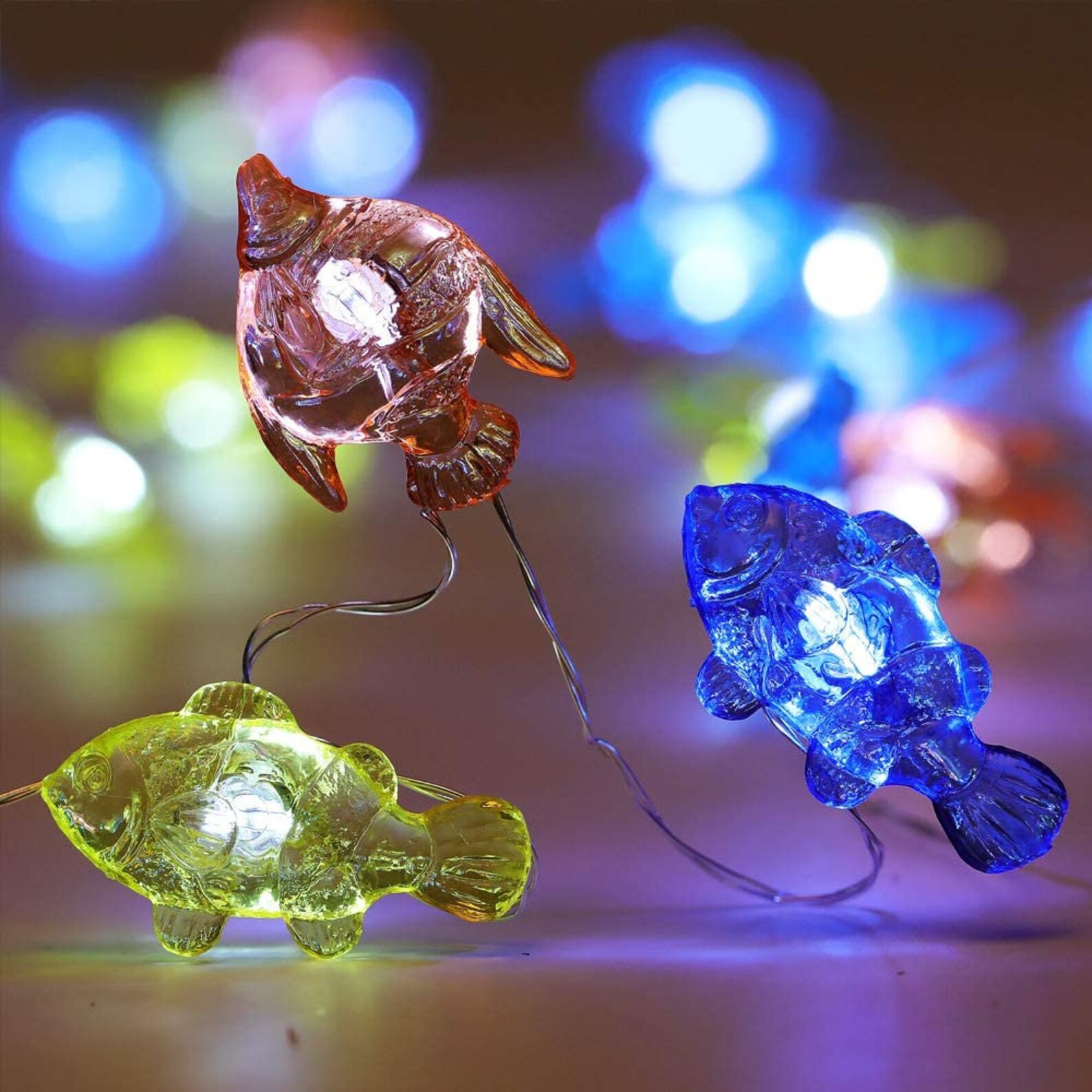 18.7 Ft 40 LED Tropical Fishes Decorative String Lights with Etsy