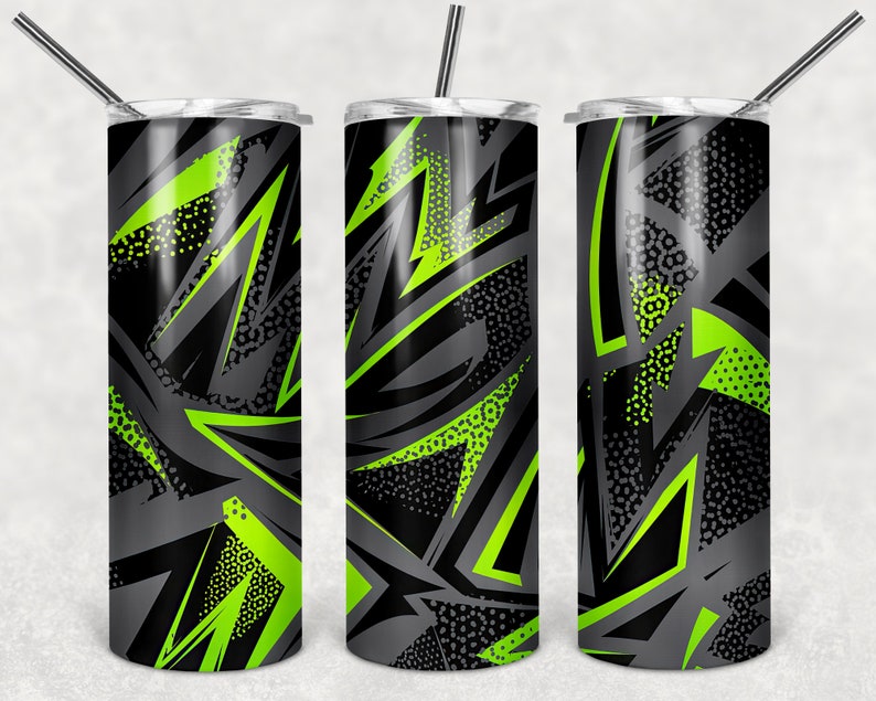 Bundle Design Template for Sublimation PNG Digital Download Messy Pattern 20oz Skinny Straight /& Tapered Bundle Full Tumbler Wrap