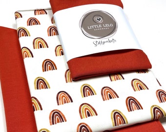 Paquete de tela jersey arco iris * paquete de costura *