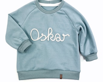 Suéter personalizado, suéter de cordón, suéter con nombre