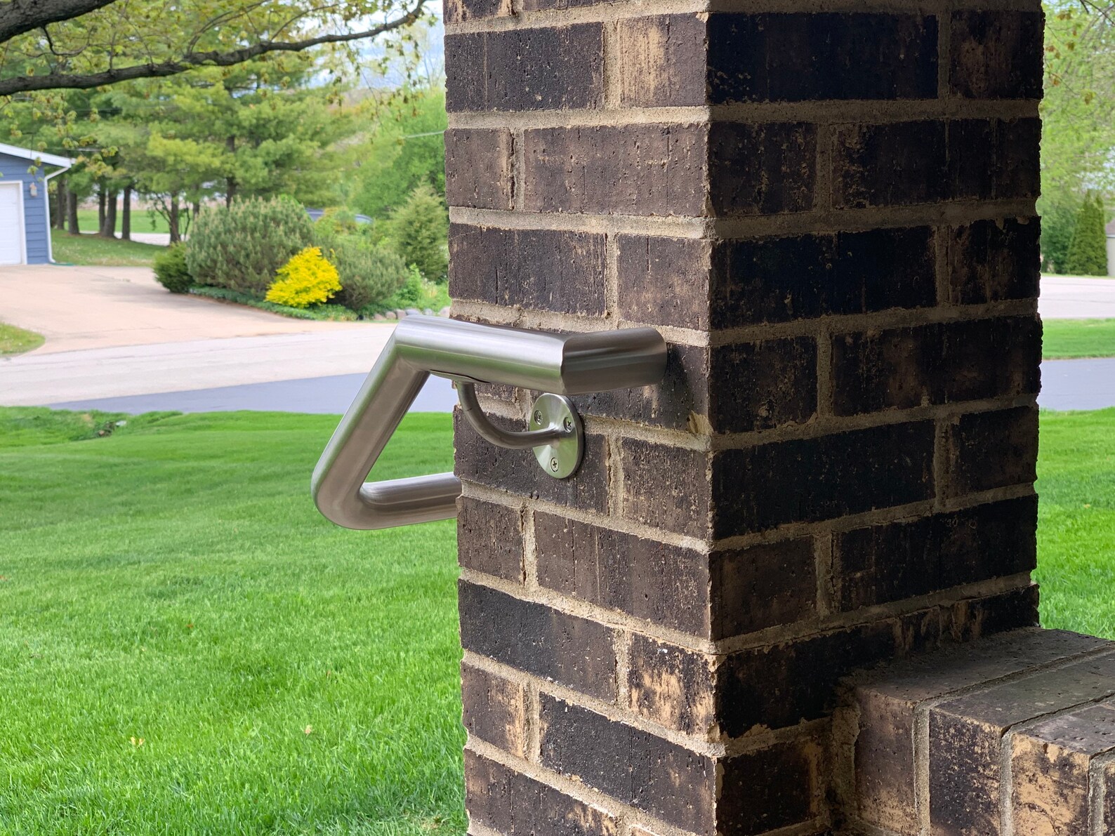 Stainless steel modern handrail corner handrail railing Etsy