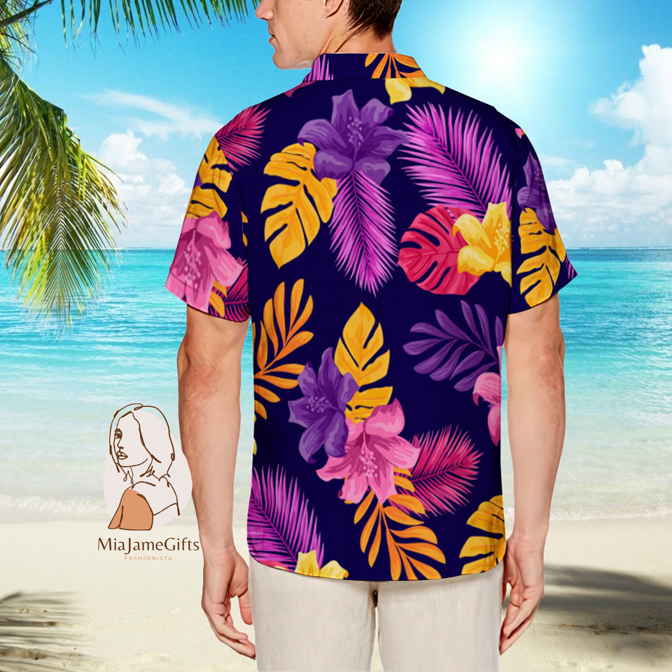 Purple Hawaii shirt Purple Hawaiian shirt hawaii shirt Etsy