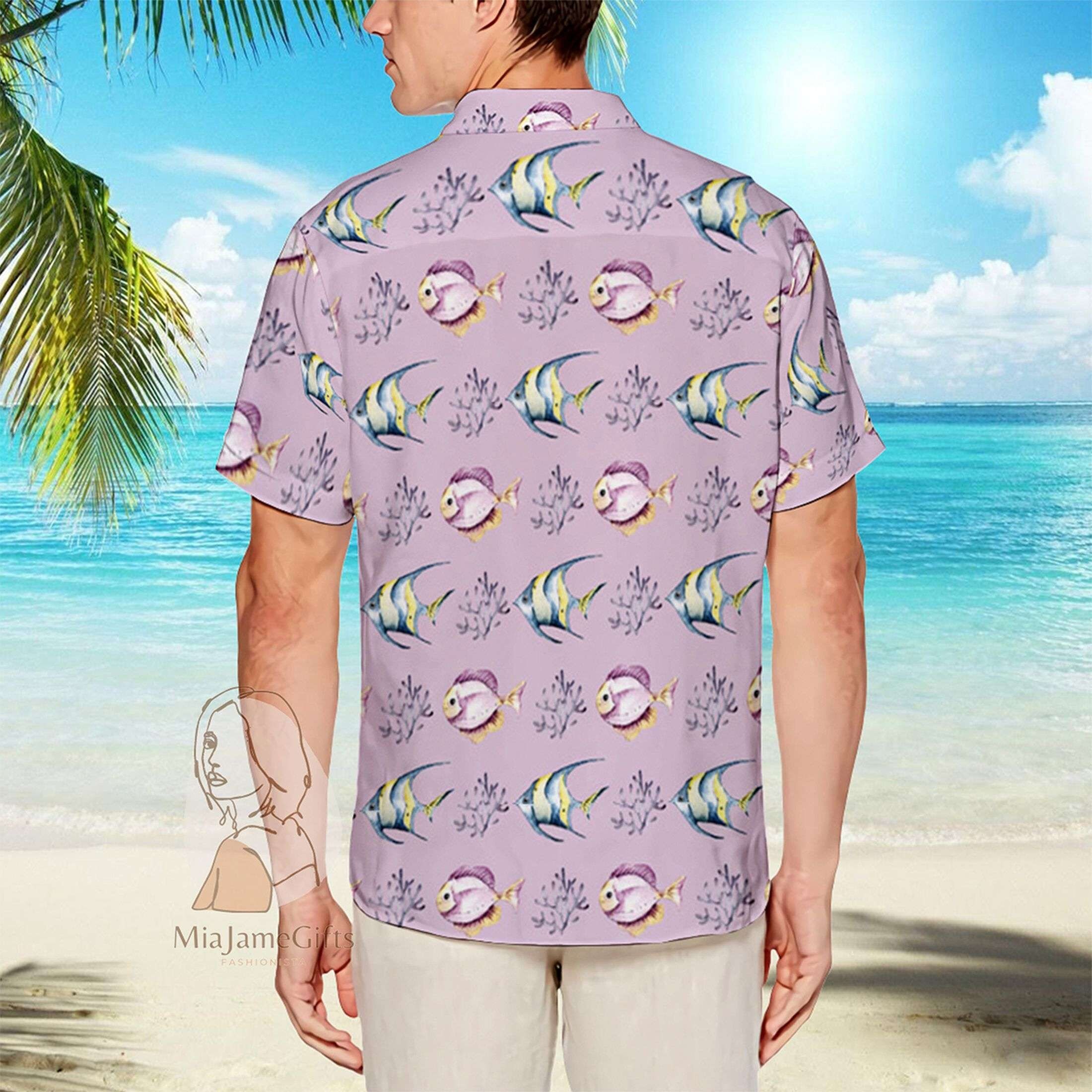 Fish Hawaiian Shirt Hawaiian shirt hawaii shirt menvintage Etsy