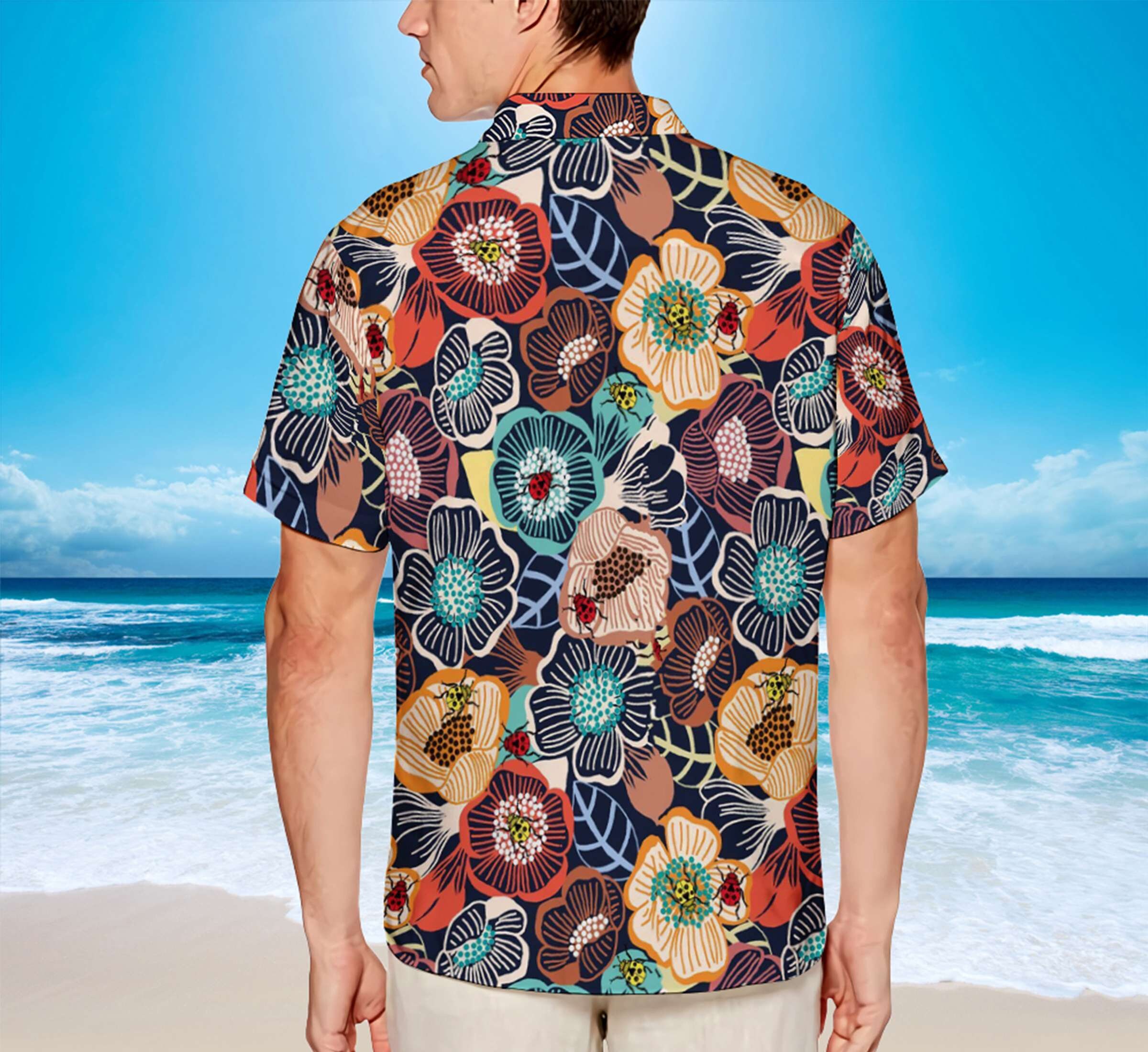 Hawaiian Shirt Classic Flowers Hawaiian shirt hawaii shirt Etsy