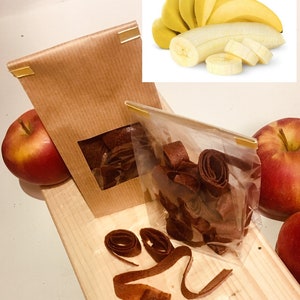 Natural Apple Bananas Leather Roll-Ups 100g,  RAW Vegan candy, Natural sweetener,  Fruit Leather Roll-Ups,