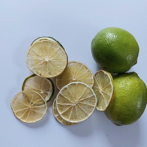 Dried lime slices, 100% Natural without preservatives, Dried Lime for warm drinks, cocktails, Christmas, House decorations, Eco friendly