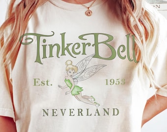 Vintage Tinker Bell Comfort Colors Shirt: 1953 Neverland Design