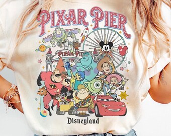 Vintage Pixar Pier Disneyland Shirt: Pixar Fest 2024 Trip Tee